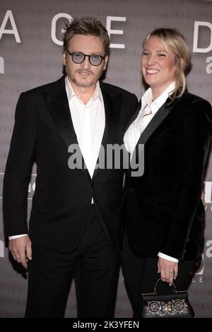 Benoit Magimel et son épouse Margot Pelletier assistent à la première Simone, le Voyage du Siecle, à l'UNESCO sur 28 septembre 2022, à Paris, en France. Photo de David Niviere/ABACAPRESS.COM Banque D'Images