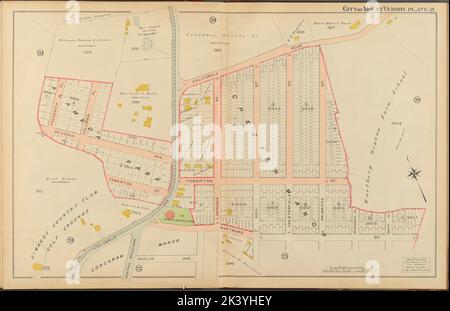 Mount Vernon, plaque de page double no 21 carte délimitée par California Rd., Wartburg St., Frederick PL. Cartographie. Atlas, cartes. 1908. Lionel Pincus et Princess Firyal Map Division. Immobilier , New York (État) , Mount Vernon, Mount Vernon (Westchester County, N.Y.), immobilier , New York (État) , Pelham, Pelham (N.Y.) Banque D'Images