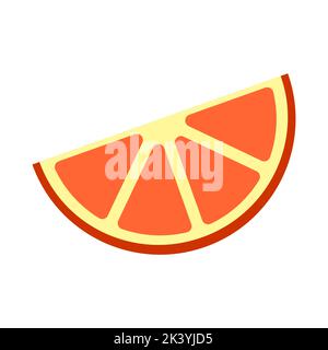 Image de tranche de pamplemousse. Illustration vectorielle. Illustration de Vecteur