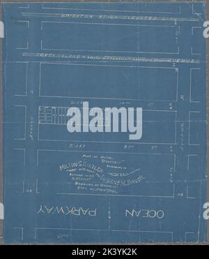 Carte de la propriété appartenant à Milton S. Kistler et Eugene H. Brook située dans le quartier 31st, quartier de Brooklyn, ville de New York. Cartographie. Cartes. 1905. Lionel Pincus et Princess Firyal Map Division. Brooklyn (New York, New York) Banque D'Images