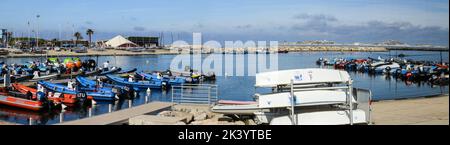 Base nautique du Roucas blanc à Marseille (2018) avant travaux, ouverture de la Marina prévue en 2023 Banque D'Images