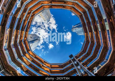 The Vessel, Hudson yards, Manhattan, New York, États-Unis Banque D'Images
