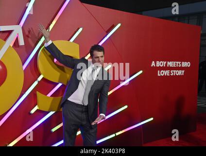 Los Angeles, États-Unis. 28th septembre 2022. Le directeur Nicholas Stoller assiste à la première du film romantique comédie 'Bross' à Regal LA Live à Los Angeles mercredi, 28 septembre 2022. Scénario : deux hommes avec des problèmes d'engagement tentent une relation. Photo de Jim Ruymen/UPI crédit: UPI/Alay Live News Banque D'Images