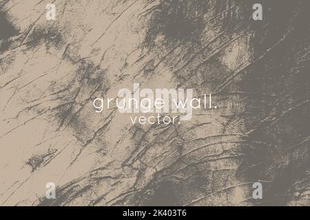 Grunge fond esthétique nature brun gris texture mur abstrait. Illustration de Vecteur