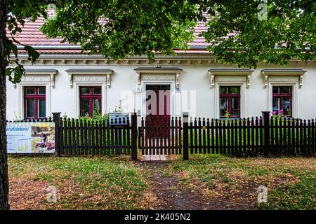 Bâtiment résidentiel du XVIIIe siècle, Alt-Lübars15,Lübars,Reinickendorf,Berlin Banque D'Images