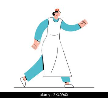 Super Hero docteur. Travailleur cape africain-américain personne. Illustration de Vecteur