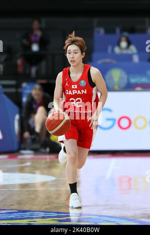 Sydney, Australie. 26th septembre 2022. Saori Miyazaki au Japon lors du match du groupe B de la coupe du monde de basket-ball 2022 de la FIBA pour femmes entre France 67-53 Japon au Superdome de Sydney à Sydney, Australie, 26 septembre 2022. Credit: Yoshio Kato/AFLO/Alay Live News Banque D'Images