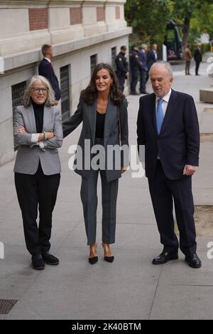 Madrid, Espagne. 29th septembre 2022. La Reine Letizia espagnole lors d'une réunion avec la Fondation Español Urgente (FundeauRae) à Madrid le jeudi 29 septembre 2022. Credit: CORMON PRESSE/Alamy Live News Banque D'Images