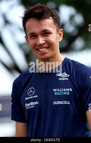 Singapour, Singapour. 29th septembre 2022. Singapour, Singapour. 29th septembre 2022. Alexander Albon (THA) Williams Racing. Grand Prix de Singapour, jeudi 29th septembre 2022. Marina Bay Street circuit, Singapour. Credit: James Moy/Alamy Live News Credit: James Moy/Alamy Live News Banque D'Images