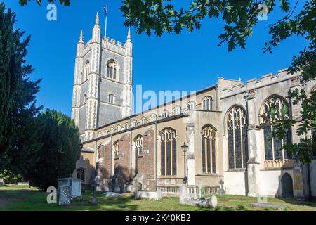 Eglise St Mary's, High Street, Dedham, Essex, Angleterre, Royaume-Uni Banque D'Images
