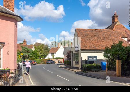 The Street, East Bergholt, Suffolk, Angleterre, Royaume-Uni Banque D'Images