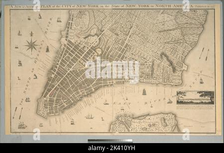 Un plan nouveau et précis de la ville de New York dans l'État de New York en Amérique du Nord Taylor, Benjamin. Cartographie. Cartes. 1797. Lionel Pincus et Princess Firyal Map Division. New York (New York) , Cartes , travaux de début à 1800, New York (N.Y.) , Divisions administratives et politiques , cartes, New York (N.Y.) , Distances, etc. , Cartes , travaux de début jusqu'à 1800 Banque D'Images