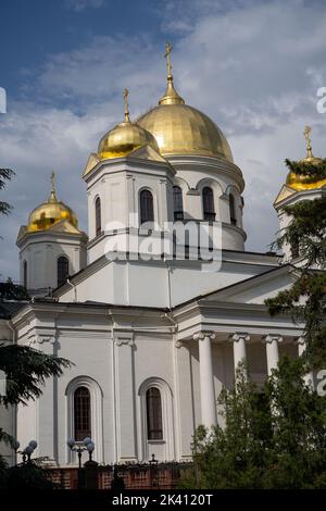 Cathédrale Alexandre Nevsky à Simferopol, Crimée. Banque D'Images