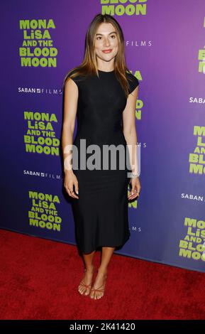 Hollywood, env. 28th septembre 2022. Karina Fontes participe à la projection spéciale de Los Angeles de 'Dona Lisa and the Blood Moon' au Hollywood Post 43 - la Légion américaine sur 28 septembre 2022 à Hollywood, Californie. Crédit : Jeffrey Mayer/JTM photos/Media Punch/Alay Live News Banque D'Images