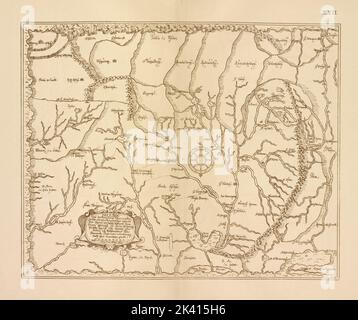 Karta Sibiri P.I. Godunova 1667g. 23, 24 Une carte de la Sibérie par P.I. Godounov, 1667. P.23, 24 Cartographie. Cartes. 1899. Division de la recherche générale. Cartographie , Russie , Histoire, Russie Banque D'Images