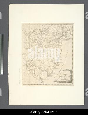 Une nouvelle carte précise du New Jersey: Des meilleures autorités Cartographie. Cartes. 1780. Lionel Pincus et Princess Firyal Map Division. New Jersey Banque D'Images