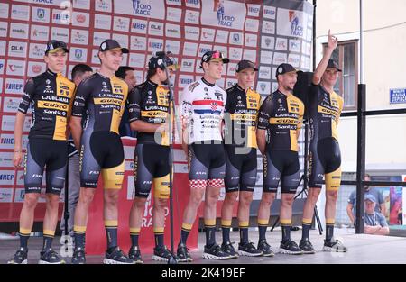 Croatie. 29th septembre 2022. La troisième étape de la course de Cro Race de Sinj à Promosten a commencé à partir de la place de Sinj, Croatie, sur 29 septembre 2022. Photo: Ivo Cagalj/PIXSELL crédit: Pixsell Agence photo et vidéo/Alamy Live News Banque D'Images