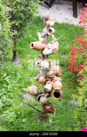 Une exposition de pots en terre cuite ou en terre cuite Banque D'Images