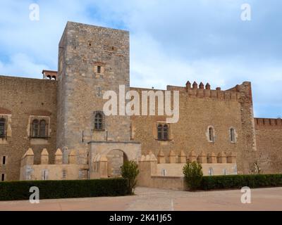 Palais des Rois de Majorque à Perpignan. Banque D'Images