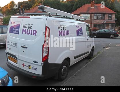 Muir répare-van, Warrington, Cheshire, Angleterre, Royaume-Uni, WA4 Banque D'Images