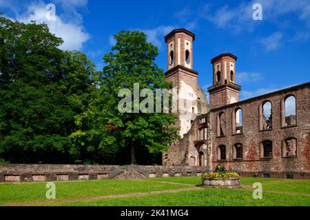 Abbaye en ruines à Frauenalb (partie du Marxzell), district de Karlsruhe, Bade-Wurtemberg, Allemagne Banque D'Images