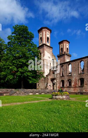 Abbaye en ruines à Frauenalb (partie du Marxzell), district de Karlsruhe, Bade-Wurtemberg, Allemagne Banque D'Images
