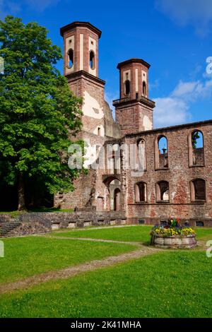 Abbaye en ruines à Frauenalb (partie du Marxzell), district de Karlsruhe, Bade-Wurtemberg, Allemagne Banque D'Images