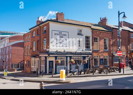 Le pub Jewelers Arms à Hockley Street dans le quartier des bijoux à Hockley, Birmingham, Royaume-Uni Banque D'Images