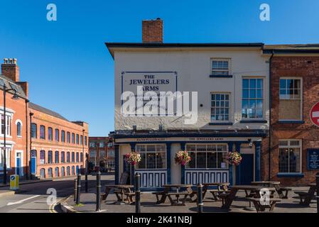 Le pub Jewelers Arms à Hockley Street dans le quartier des bijoux à Hockley, Birmingham, Royaume-Uni Banque D'Images