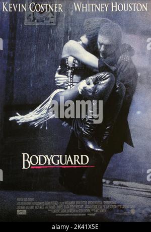 Le BodyGuard 1992. L'affiche du film Bodyguard. Banque D'Images