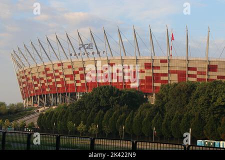 Varsovie Pologne - Stade national 'PGE NARODOWY' Banque D'Images