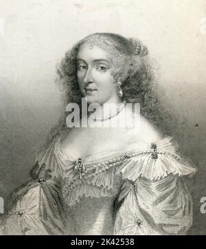 Portrait d'Anne Marie Louise d'Orléans, duchesse de Montpensier, 1800 ca. Banque D'Images