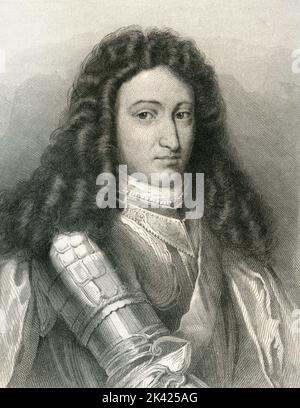 Portrait de William III Roi d'Angleterre, alias William d'Orange, 1800 ca. Banque D'Images