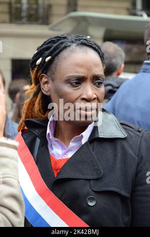 la manifestation interprofessionnelle fait le plein à Paris, les augmentations salariales faisientes parties des principes revendcations Banque D'Images