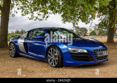 Audi R8 Quattro V10, exposé au salon privé Concours d’Elégance Motor show tenu au Palais de Blenheim Banque D'Images