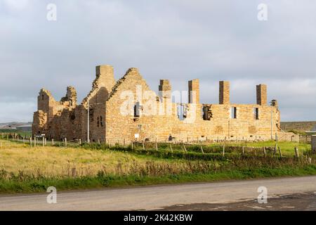 Birsay Earl's Palace, a ruiné le château de 16th-siècle. Brough of Birsay, le continent d'Orkney, Écosse, Royaume-Uni Banque D'Images