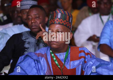 Vice-candidat à la présidence du sénateur Kashim Shettima, Congrès tous progressistes (APC). Nigéria. Banque D'Images