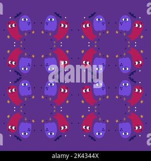 Halloween carte décoration, boho beau fond, motif avec des fantômes Illustration de Vecteur