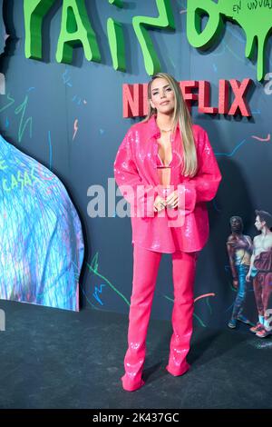 Madrid. Espagne. 20220929, Rosanna Zanetti assiste à la première "Rainbow" à la gare de principe Pio sur 29 septembre 2022 à Madrid, Espagne Banque D'Images