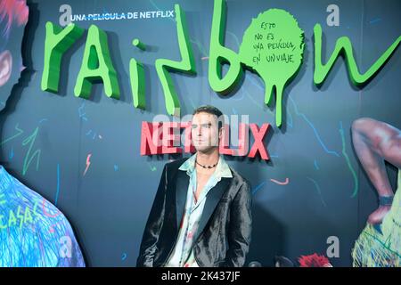 Madrid. Espagne. 20220929, Nicolas Furtado assiste à la première "Rainbow" à la gare de principe Pio sur 29 septembre 2022 à Madrid, Espagne Banque D'Images