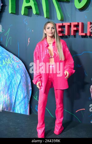 29 septembre 2022, Madrid, Madrid, Espagne: Rosanna Zanetti participe à la première "Rainbow" à la gare de principe Pio sur 29 septembre 2022 à Madrid, Espagne (image de crédit: © Jack Abuin/ZUMA Press Wire) Banque D'Images