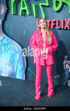 29 septembre 2022, Madrid, Madrid, Espagne: Rosanna Zanetti participe à la première "Rainbow" à la gare de principe Pio sur 29 septembre 2022 à Madrid, Espagne (image de crédit: © Jack Abuin/ZUMA Press Wire) Banque D'Images