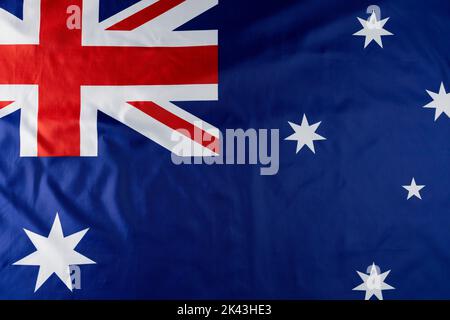 Image de gros plan du drapeau national de l'australie Banque D'Images