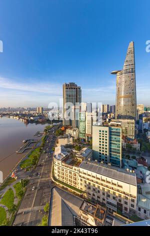 Saigon River, Song Sai, Gon, Ho Chi Minh, Saigon, Vietnam Banque D'Images