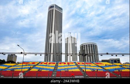 Préparation de la piste avant le Grand Prix F1 de Singapour 2022 à Marina Bay Banque D'Images