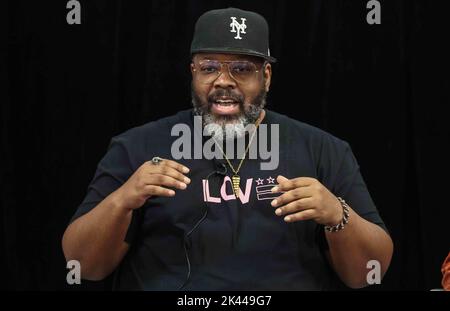 29 septembre 2022, Wilmington, DE, États-Unis d'Amérique: Un autre acteur mondial KADEEM HARDISON fait des remarques au cours de la série IT Up de Choppin jeudi 29 septembre 2022, à la Wilmington public Library, Wilmington, DE. (Image de crédit : © Saquan Stimpson/ZUMA Press Wire) Banque D'Images