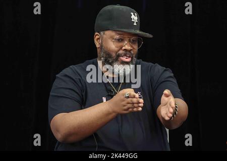 29 septembre 2022, Wilmington, DE, États-Unis d'Amérique: Un autre acteur mondial KADEEM HARDISON fait des remarques au cours de la série IT Up de Choppin jeudi 29 septembre 2022, à la Wilmington public Library, Wilmington, DE. (Image de crédit : © Saquan Stimpson/ZUMA Press Wire) Banque D'Images