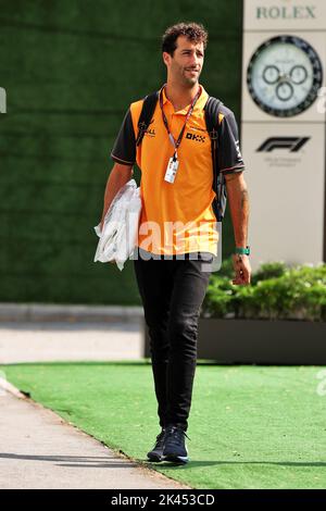 Singapour, 30/09/2022, Daniel Ricciardo (AUS) McLaren. Grand Prix de Singapour, vendredi 30th septembre 2022. Marina Bay Street circuit, Singapour. Crédit : James Moy/Alay Live News Banque D'Images