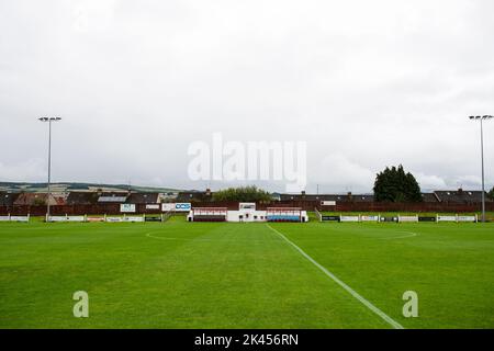 Bonnyrigg Rose Athletic est un club de football de la ville de Bonnyrigg, Midlothian. Ils jouent dans la Ligue écossaise deux et jouent au parc New Dundas. Banque D'Images