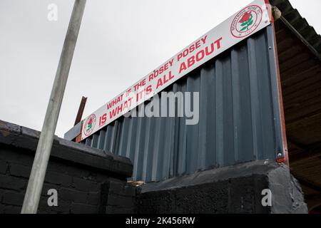 Bonnyrigg Rose Athletic est un club de football de la ville de Bonnyrigg, Midlothian. Ils jouent dans la Ligue écossaise deux et jouent au parc New Dundas. Banque D'Images